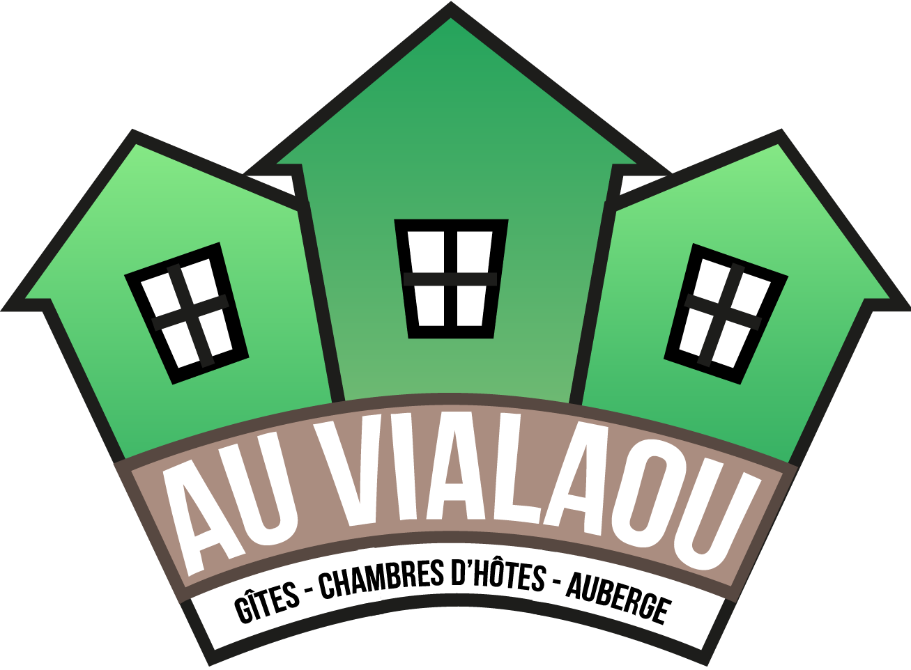 logo vialaou Logo de "Au Vialaou", restaurant-bar et hébergements à Névache